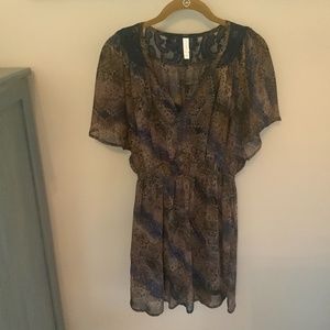 Xhilaration lace inset dress